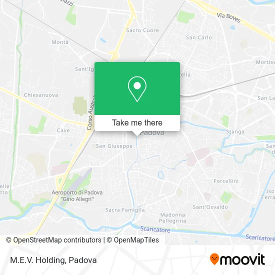 M.E.V. Holding map
