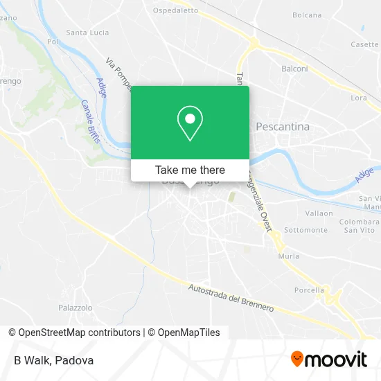 B Walk map