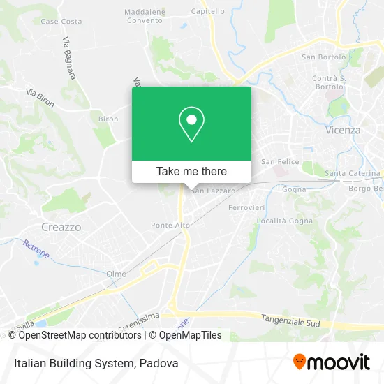 Italian Building System map