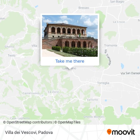 Villa dei Vescovi map