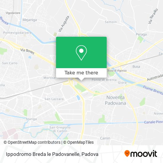 Ippodromo Breda le Padovanelle map