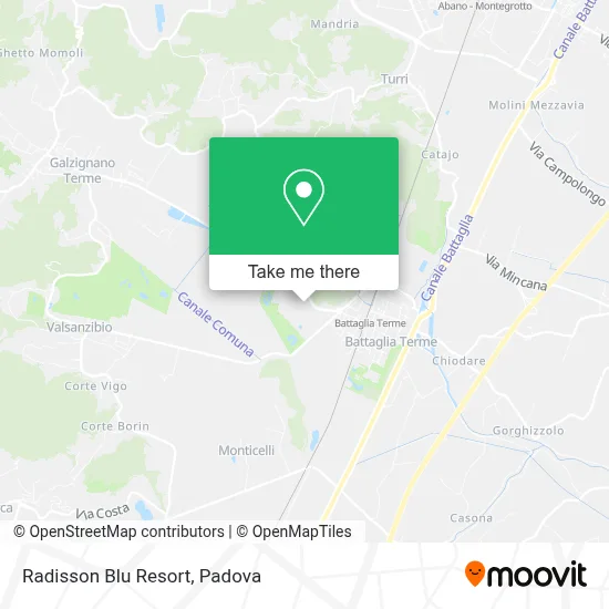 Radisson Blu Resort map