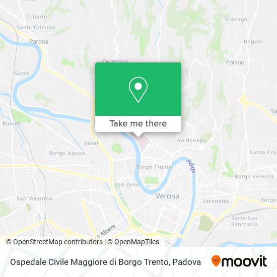 Ospedale Civile Maggiore di Borgo Trento map