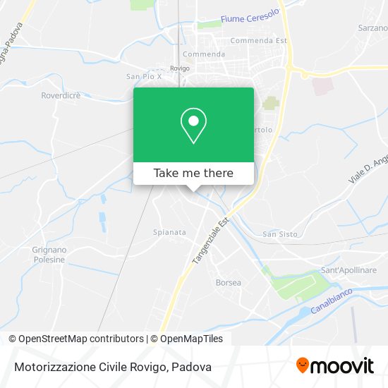 Motorizzazione Civile Rovigo map