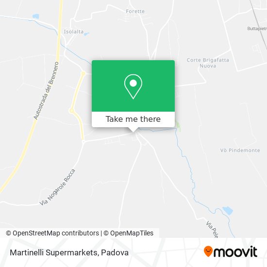 Martinelli Supermarkets map