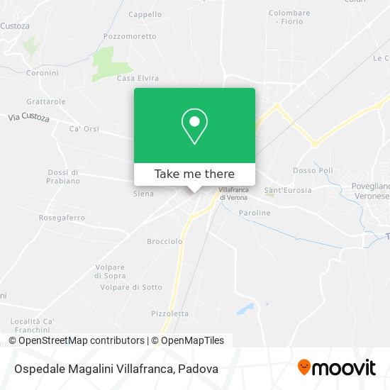 Ospedale Magalini Villafranca map