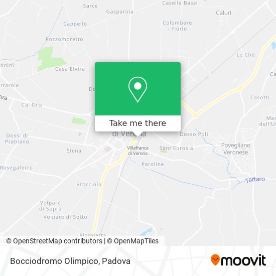 Bocciodromo Olimpico map