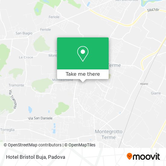 Hotel Bristol Buja map