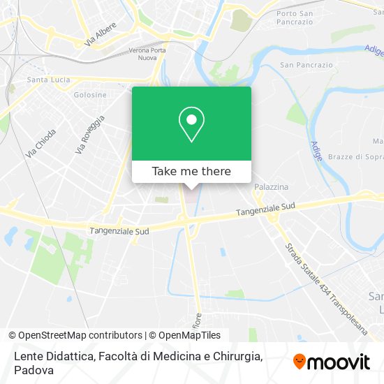Lente Didattica, Facoltà di Medicina e Chirurgia map