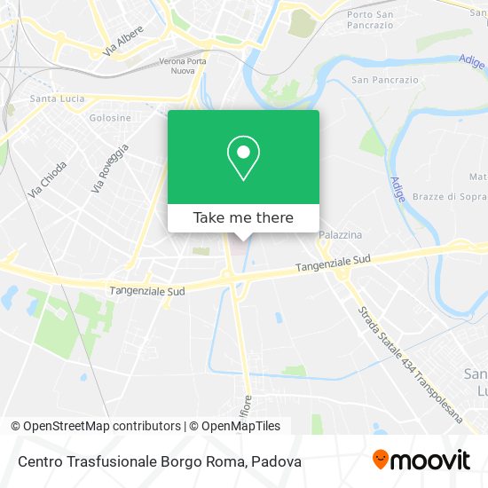 Centro Trasfusionale Borgo Roma map