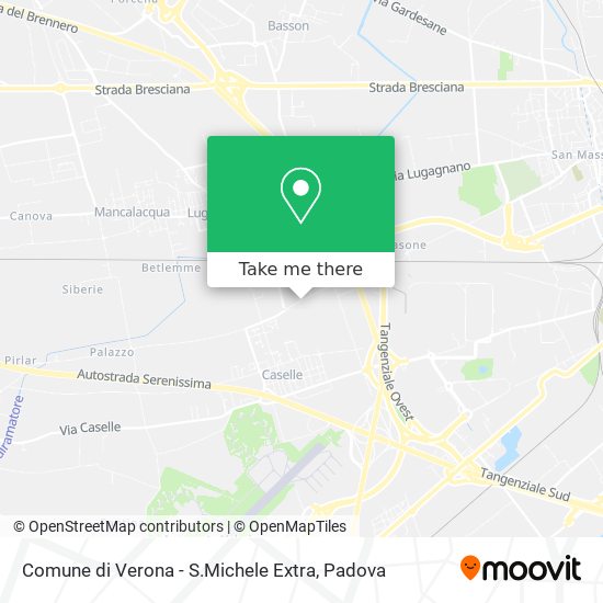 Comune di Verona - S.Michele Extra map