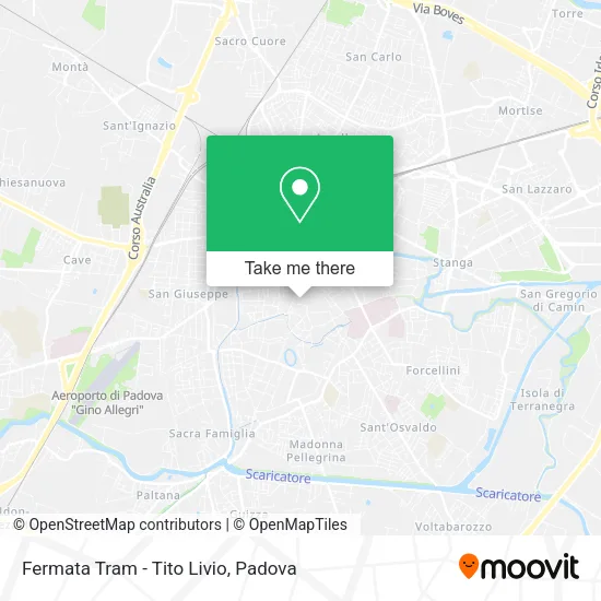 Fermata Tram - Tito Livio map