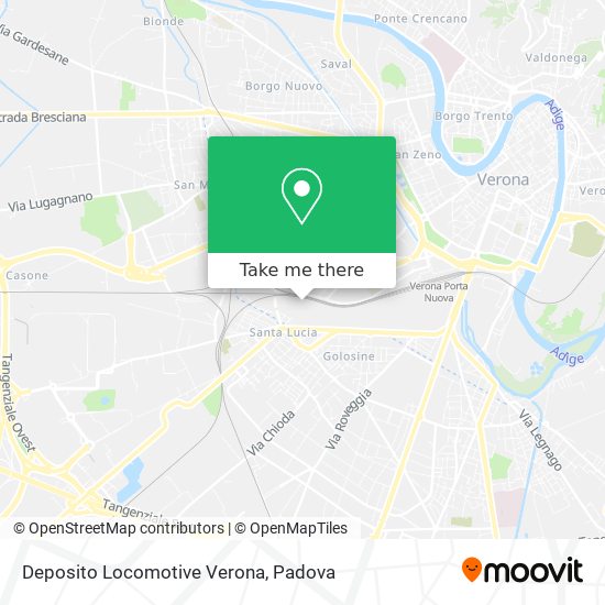 Deposito Locomotive Verona map