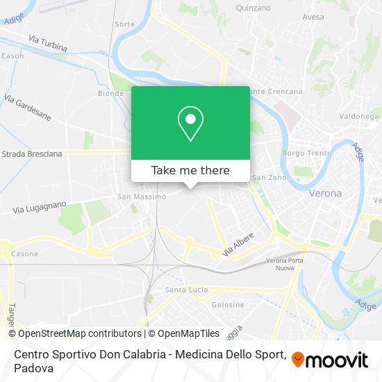Centro Sportivo Don Calabria - Medicina Dello Sport map