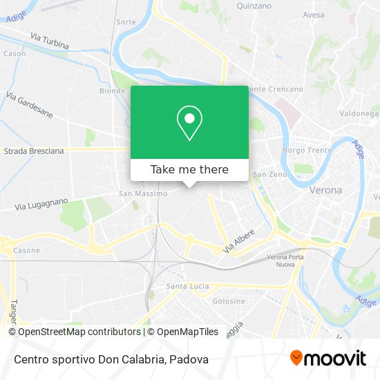 Centro sportivo Don Calabria map