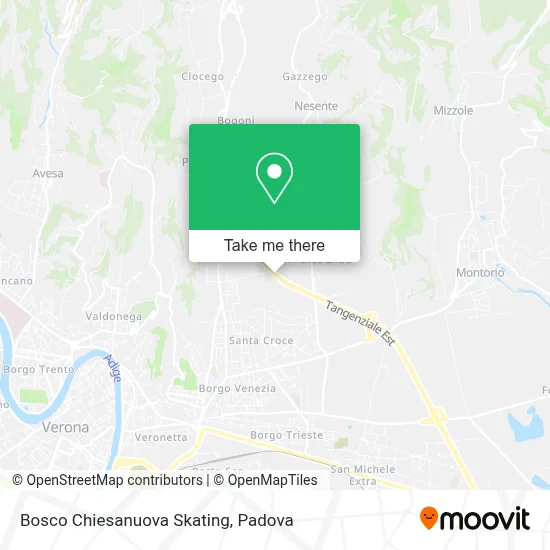 Bosco Chiesanuova Skating map