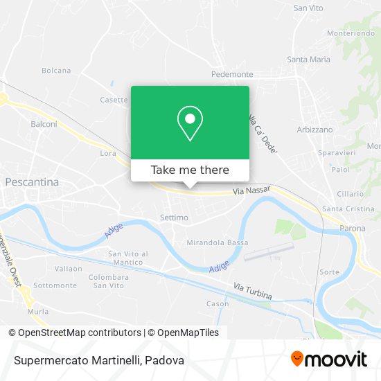 Supermercato Martinelli map