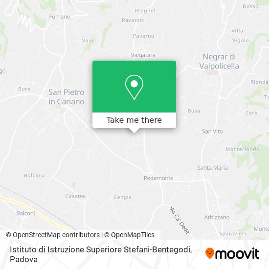 Istituto di Istruzione Superiore Stefani-Bentegodi map