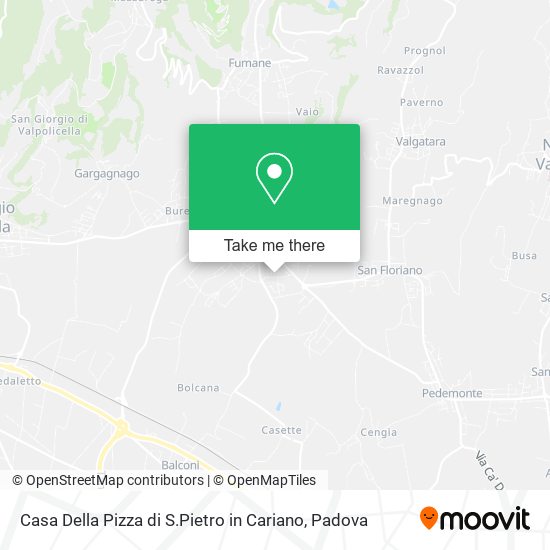 Casa Della Pizza di S.Pietro in Cariano map