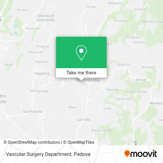 Vascular Surgery Department map