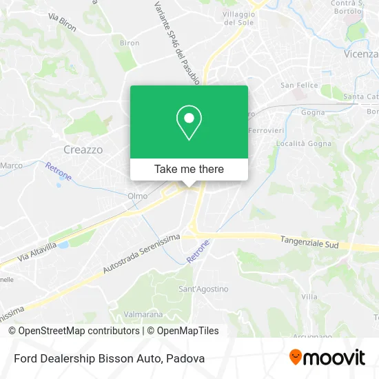 Ford Dealership Bisson Auto map