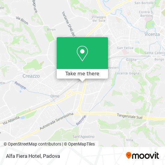 Alfa Fiera Hotel map