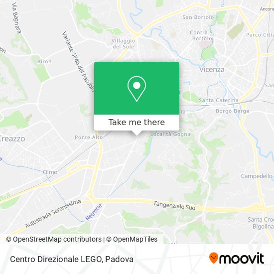 Centro Direzionale LEGO map