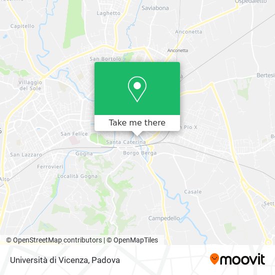 Università di Vicenza map