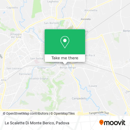 Le Scalette Di Monte Berico map