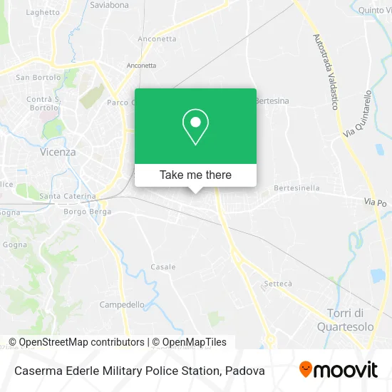 Caserma Ederle Military Police Station map
