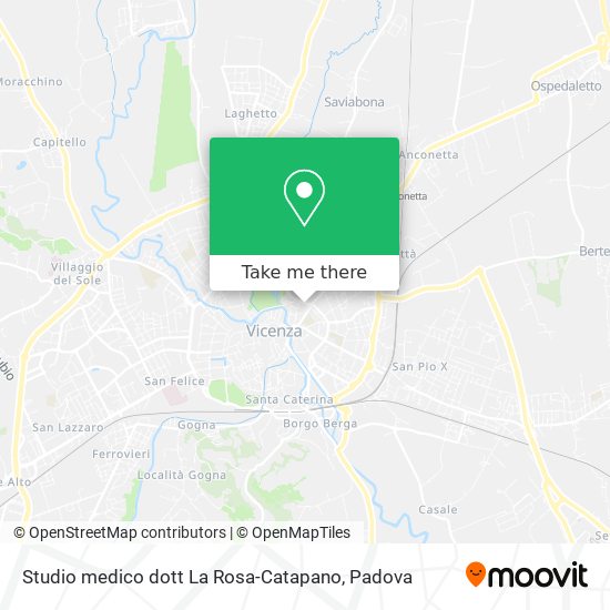 Studio medico dott La Rosa-Catapano map