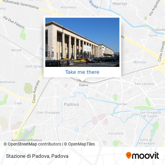 Stazione di Padova map