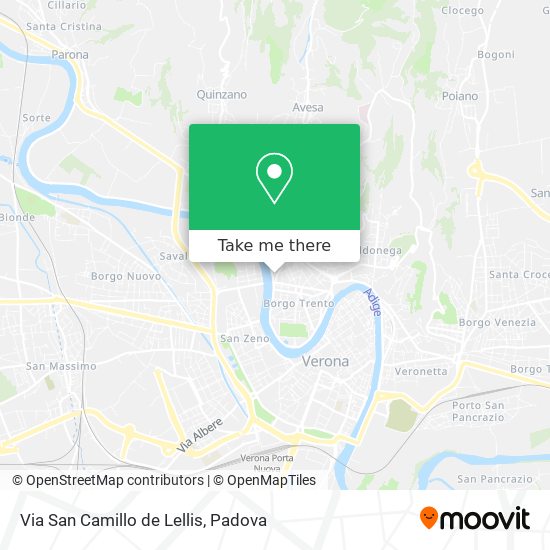Via San Camillo de Lellis map