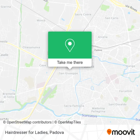 Hairdresser for Ladies map