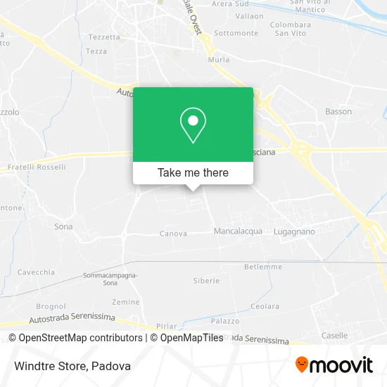 Windtre Store map