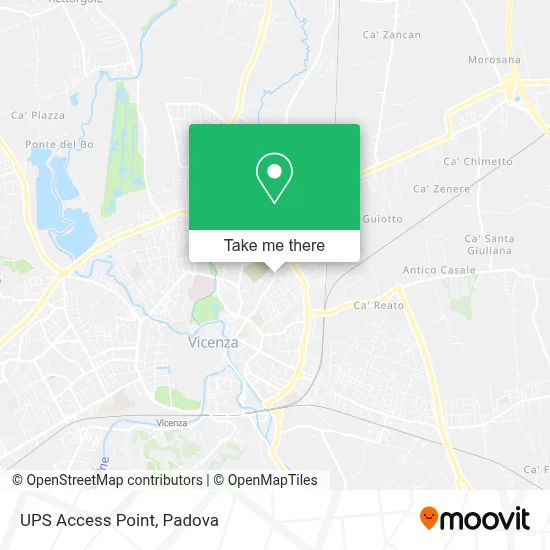 UPS Access Point map