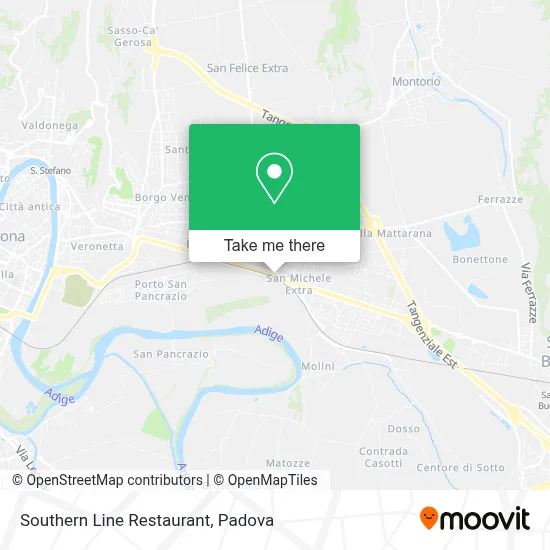 Southern Line Restaurant map