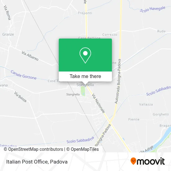 Italian Post Office map
