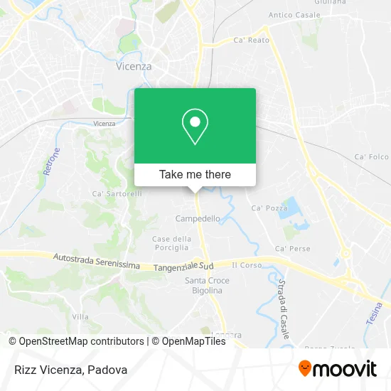 Rizz Vicenza map