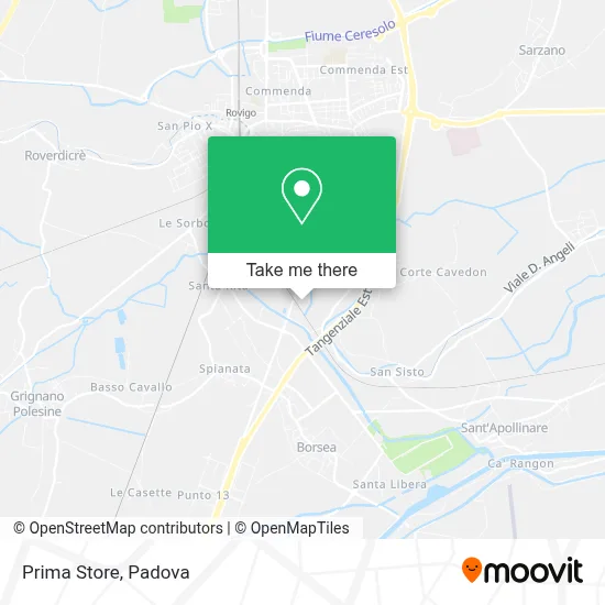 Prima Store map