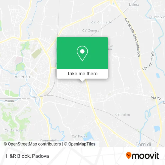 H&R Block map