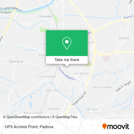 UPS Access Point map