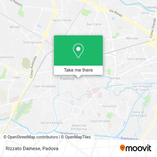 Rizzato Dainese map