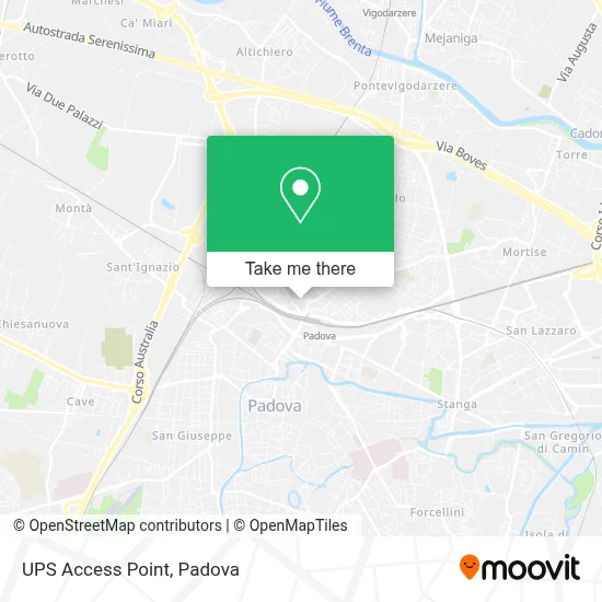 UPS Access Point map