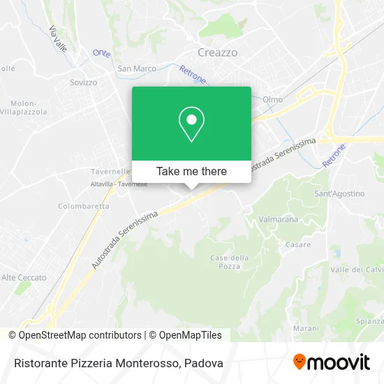 Ristorante Pizzeria Monterosso map