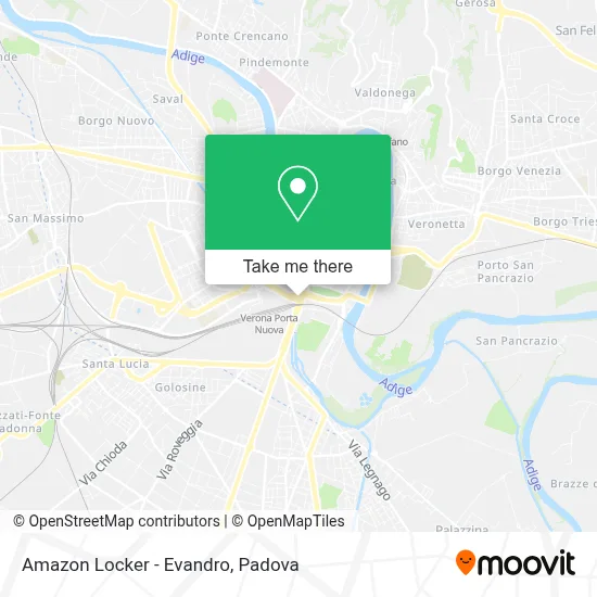 Amazon Locker - Evandro map