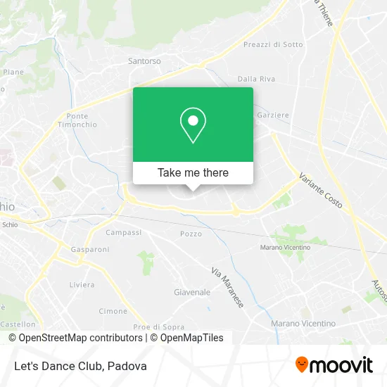 Let's Dance Club map