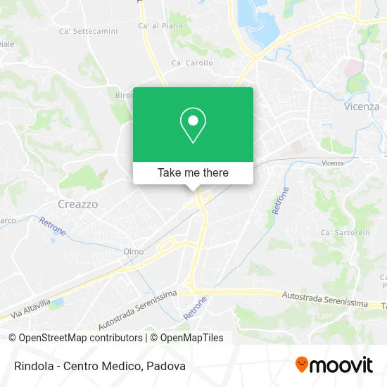 Rindola - Centro Medico map