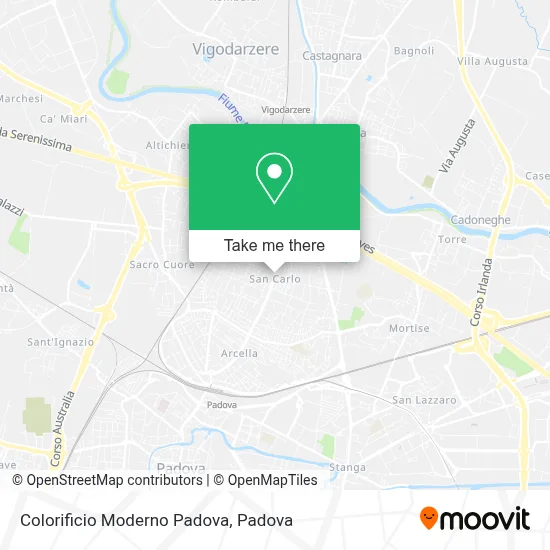 Colorificio Moderno Padova map