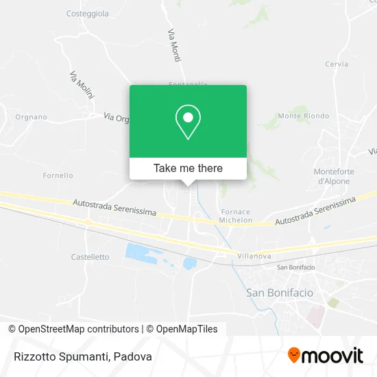 Rizzotto Spumanti map
